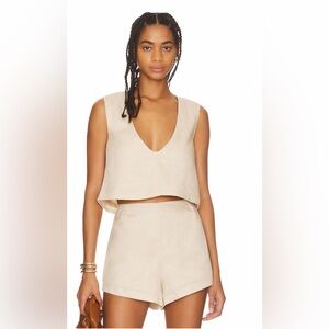SNDYS x REVOLVE Ivy Top and Aby Short in Oat